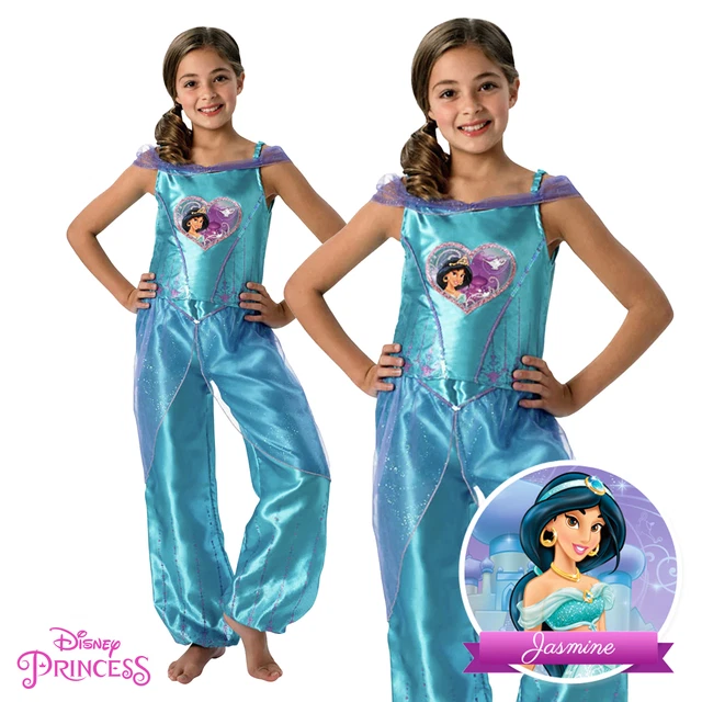 Costume Da Bambino Disney Principessa Jasmine Con Licenza Ufficiale Età 3-4