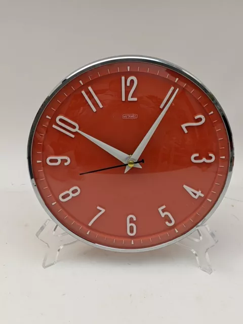 Vintage Metamec Quartz Wall Clock Retro