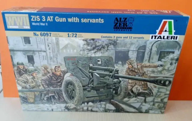 1/72 ZIS 3 AT WWII soldats +canons  maquette ITALERI