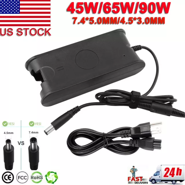 Adapter Charger for Dell Inspiron 11 13 14 15 3000 5000 7000 Series Power Cord