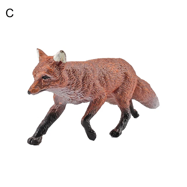 Animal Sculpture Simulated Birthday Gift Home Decoration Fennec Fox Maned Wolf C