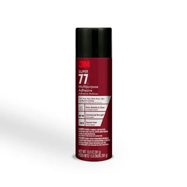 NEW 13.8 oz Super 77 MultiPurpose Spray Adhesive Versatile Dries Quick and Clean