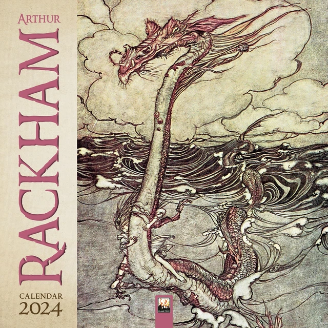 ARTHUR RACKHAM WALL Calendar 2025 (Art Calendar) Free Tracked