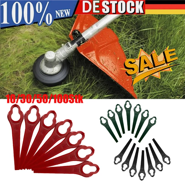 100 Stück Rasentrimmer Messer Aus Kunststoff - 83mm Ersatzklingen