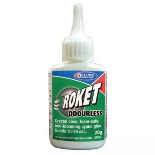 Deluxe Materials Roket Odourless. Foam Safe CA. Super Glue