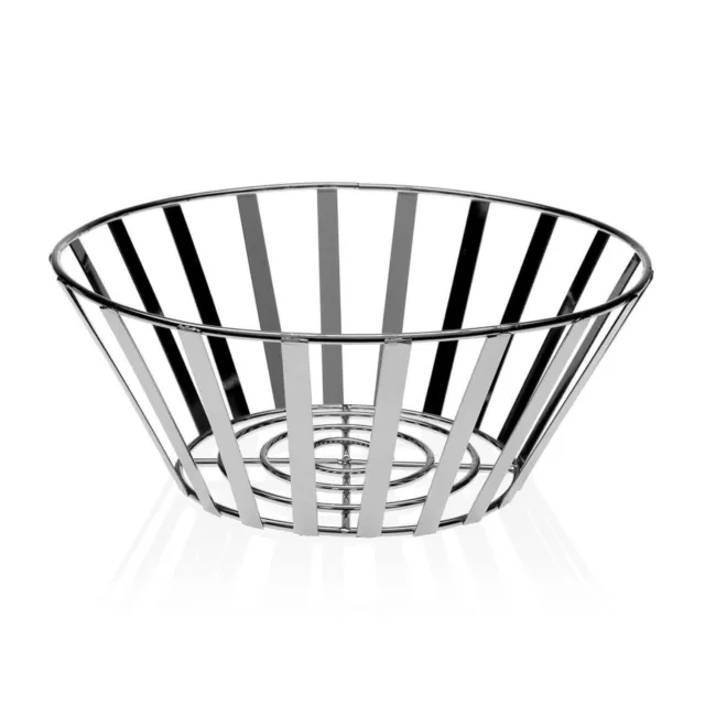 Fruit Bowl Versa Chromed Steel (25 X 10 X 25 Cm) NEU