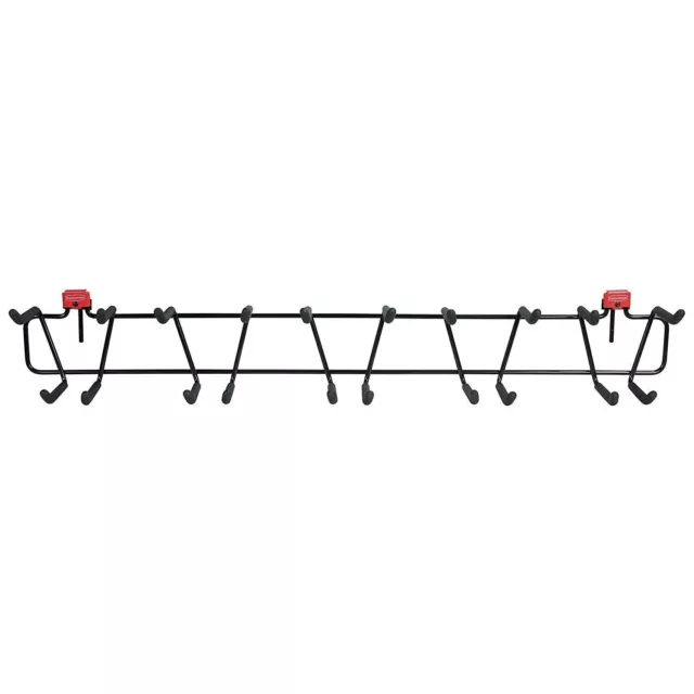 Rubbermaid Shed 50 Pound Capacity 34 In Tool and Sports Rack New Box Top Opened