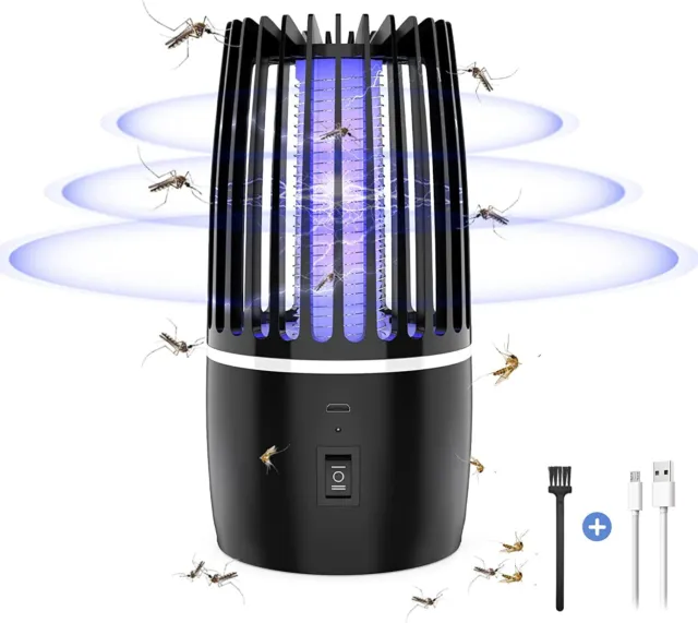 LED Insektenvernichter Lampe Elektrisch Mückenfalle UV Mückenlampe Mückenschutz