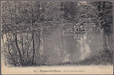 Pougues les eaux 58 lake CPA written to julien Gervais maisons-Alfort 1914-1918