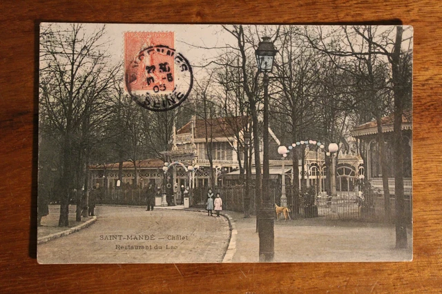 CPA- Saint Mandé- Chalet- Restaurant du lac- Val-de-Marne- Bois de Vincennes