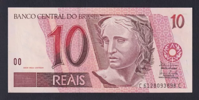 Brazil 10 Reais 1997 P 245Ag Fds / UNC C-08