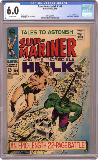 Tales to Astonish #100 CGC 6.0 1968 4054363009