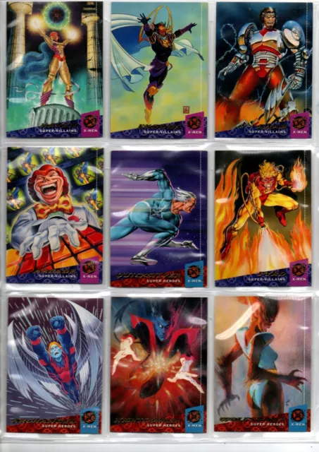 X-MEN Super Heroes  Trading Cards Lot of 9 1994 Fleer Ultra
