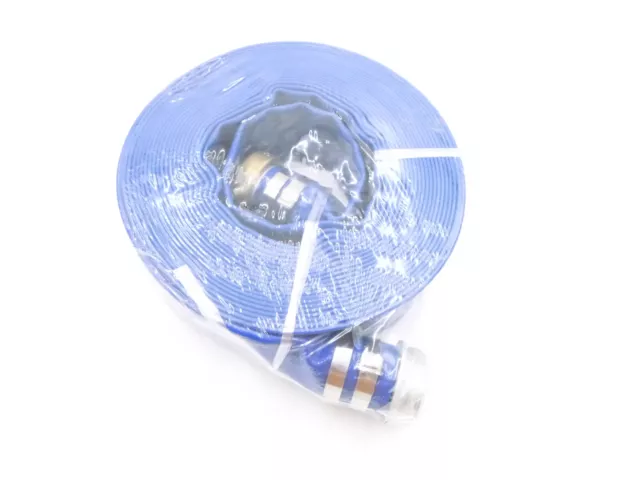 Water Discharge 45DT95 Hose 50' Long, 80 PSI, Blue, 2" x 2" Fitting Size