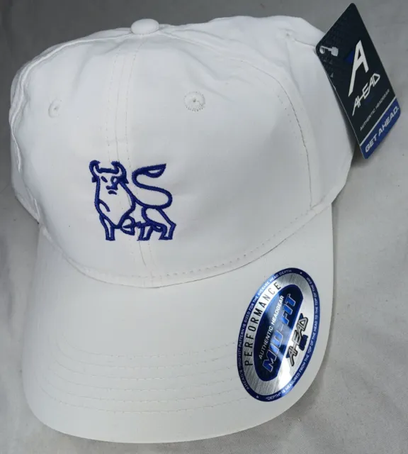 Merrill Lynch Golf Hat Bank America Strapback White Embroidered Bull AHEAD Cap