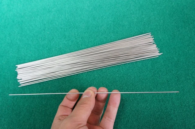 1.5mm Titanium 6al-4v Wire .06" x 10" Straight Welding bar Grade 5 rod 50pcs