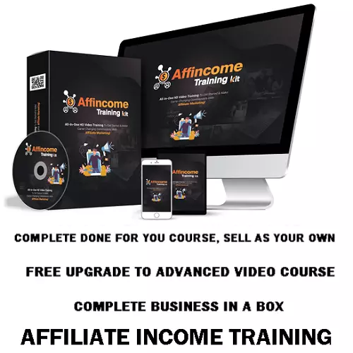 AFFILIATE INCOME TRAINING-Full DELUXE  PRODUCT  - Done for you COURSE To Sell.