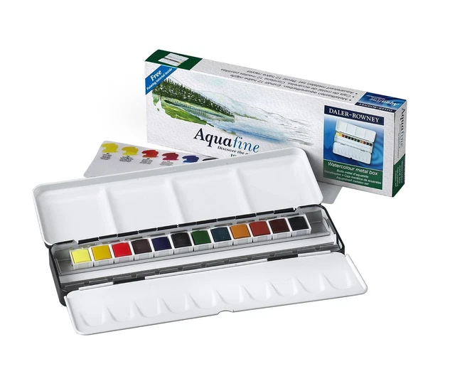 Palette Boite aquarelle Métal Boîte à Peinture pour Gouache Peinture L