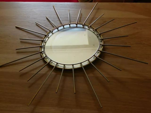 miroir soleil dés années 70 en mètal