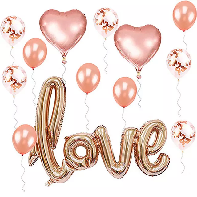 1set Romantic Wedding I Love You Heart Balloons Valentine's Day Party Decoration