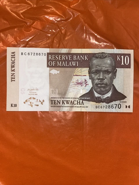 10 kwacha Malawi banknotes world paper money combine shipping📭