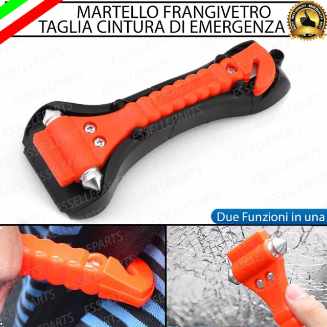 Taglierino Cinture Di Sicurezza E Martello Rompivetro Per Vw Taigo