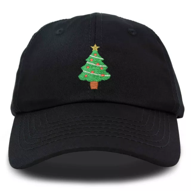 DALIX Xmas Holidays Christmas Tree Ball Cap Embroidered Hat