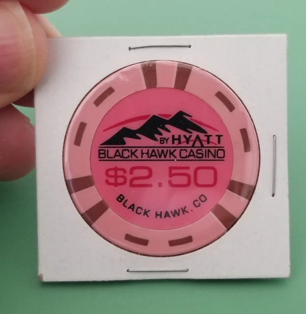 OBSOLETE! BLACK HAWK CASINO By Hyatt $2.50 PINK Gaming Chip