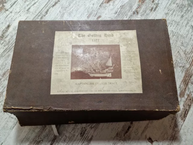 Vintage the Golden Hind Scale Model Ship Kit