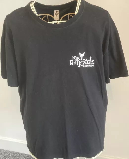 The Darkside MT Tour 2014 Tshirt Black 100% Heavy Cotton Size Large