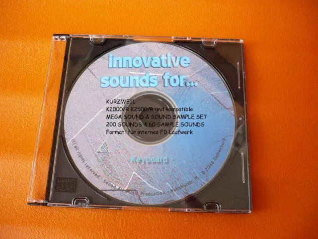 Kurzweil K2000/R...K2500/R - 200 Sounds & 60 Sample-Sounds auf DVD !!!