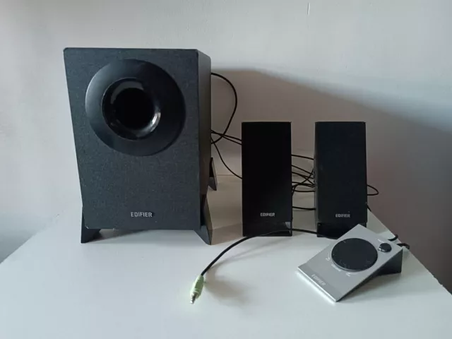 Edifier M1360 Kit Enceintes PC 2.1 Télécommande Caisson Basse Woofer Speaker