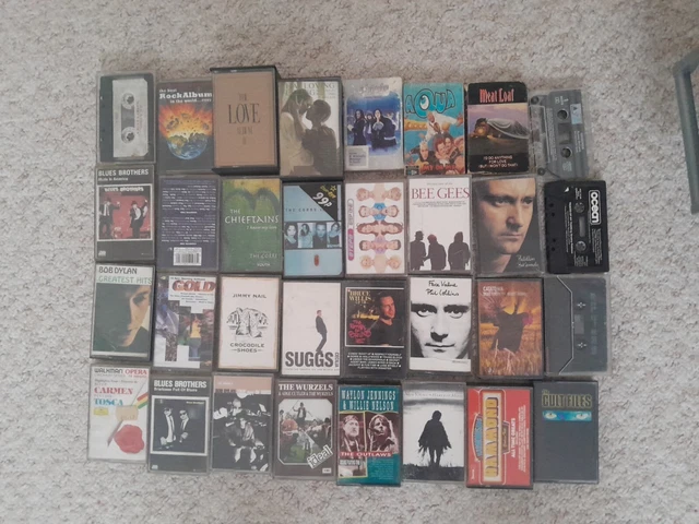 Job lot  mixed Bundle of x 32  Cassette Tapes
