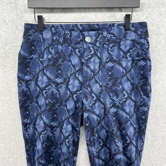 Seven7 Jeans Womens Size 10 Blue Animal Print Skinny Jeggings 3