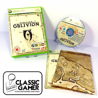 l'oblio & Skyrim Xbox 360 COMPLETO Microsoft con mappe Il VECCHIO PERGAMENE 4 & 5 