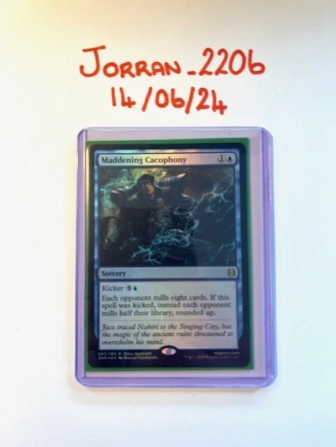 Maddening Cacophony 1x FOIL ZNR MTG Zendikar Rising Rare MINT blue Maddening Cacophony 1x FOIL ZNR MTG Zendikar Rising Rare MINT blue