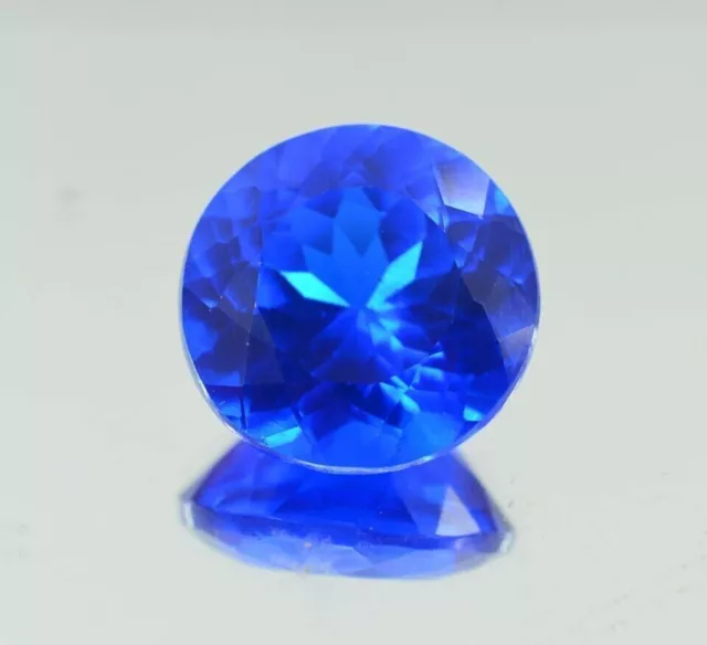 7+ Ct NATURAL  Blue Tanzanite Loose Gemstone Excellent ROUND Cut GIE Certified 3