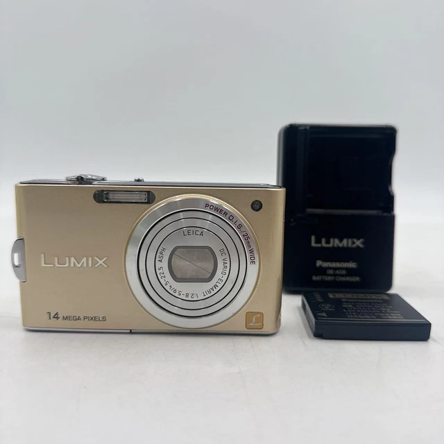 PANASONIC LUMIX DMC-FX66 Digital Camera Beige Used Flip