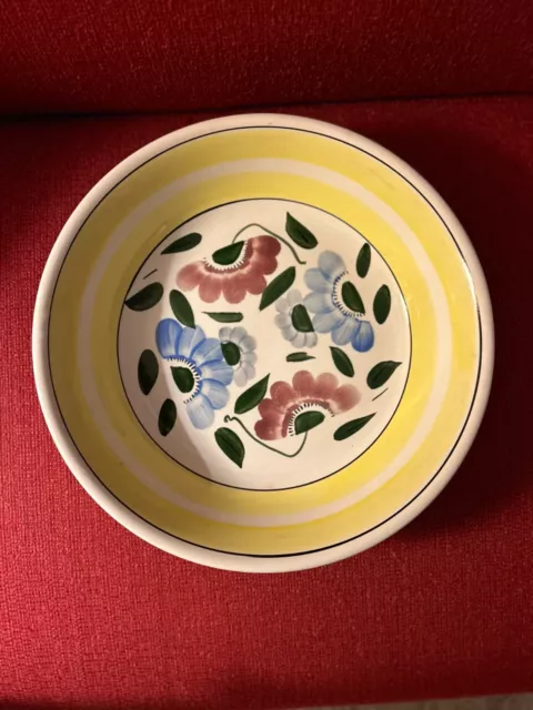 Jack Richter Co. Large Serving Bowl ,Yellow Floral,By Sasai Ironstone Ware,Japan