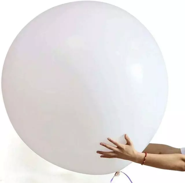 6 Stück 36 Zoll Riesenluftballon Weiß Große Extra Große Luftballons Xxl 90Cm Gro