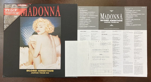 MADONNA BLOND AMBITION JAPAN TOUR Complete w/OBI Lyric Book, Mailer! Ponytail! MADONNA BLOND AMBITION JAPAN TOUR Complete w/OBI Lyric Book, Mailer! Ponytail!