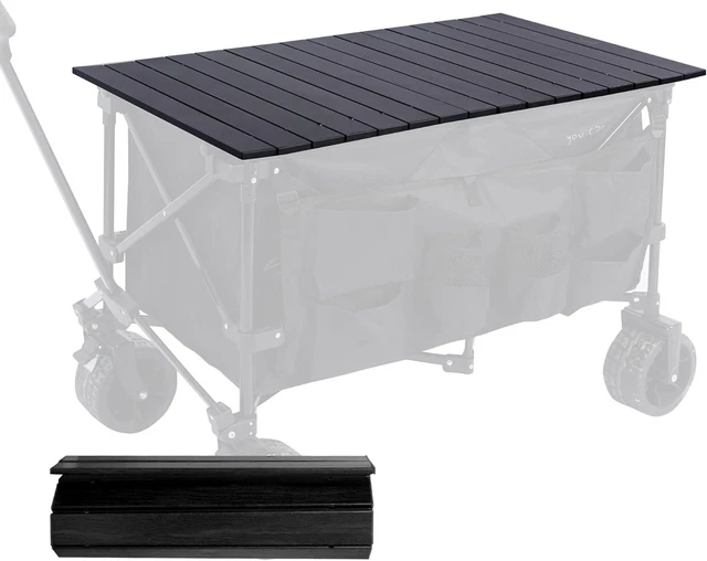 Outsunny Chariot de Plage Pliable, Chariot de Transport 4 Roues bâche Amovible poignée