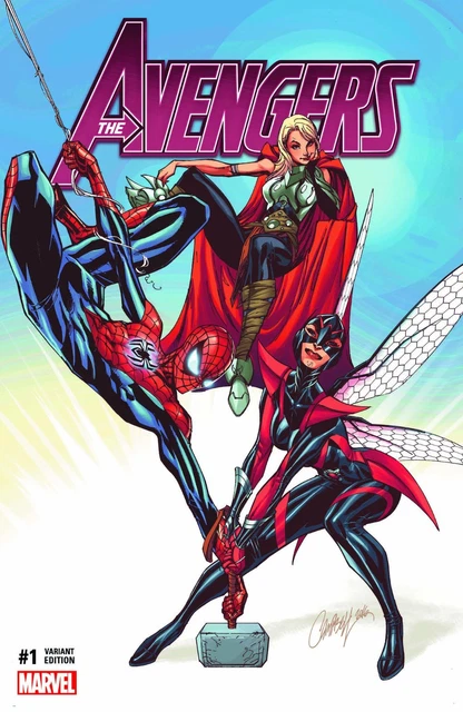 AVENGERS 1 J SCOTT CAMPBELL VARIANT NM vol 6 COMICXPOSURE 2016