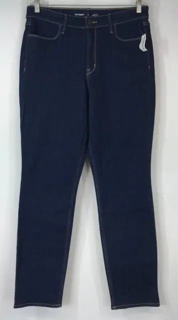 Old Navy- Women's 12- Blue Denim High Rise Straight Jean- NWT