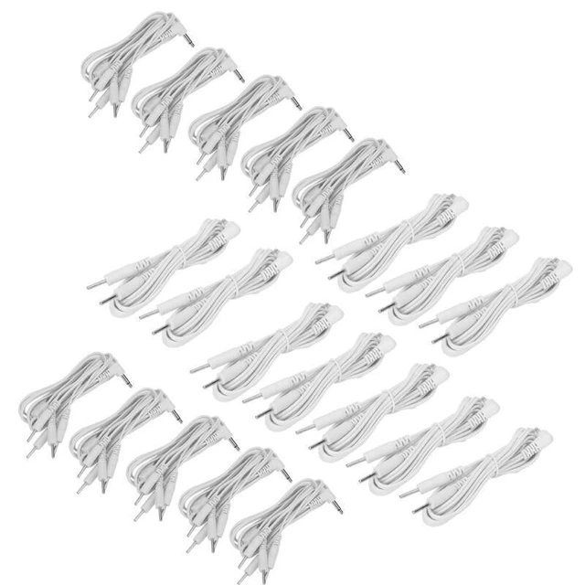 10x TENS Unit Electrode Cable Bundle 3.5mm Pins Physiotherapy Leads Wires