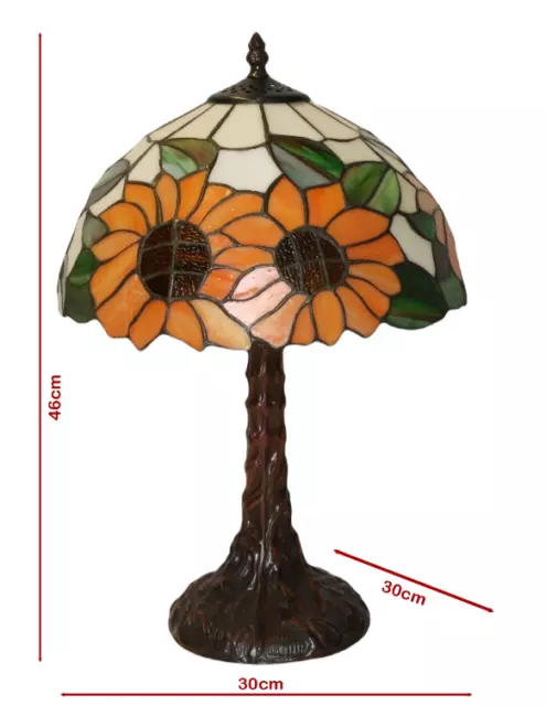 Tiffany Sunflower Medium Table Lamp 46cm
