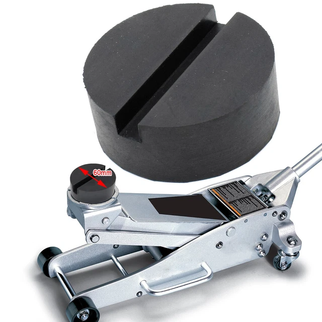 CAR RUBBER JACK Pad Disk Adapter.For Jack Stand Slotted Rail Floor