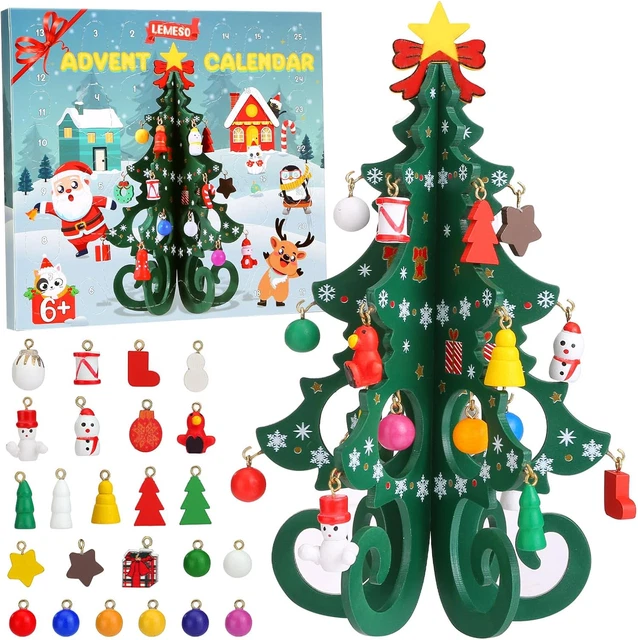 Calendario dell'Avvento fai da te per bambini di 24 giorni. Progetti natalizi fai da te per bambini dai 6 ai 10 anni. Lavoretti per il conto alla rovescia di Natale. Scatola per