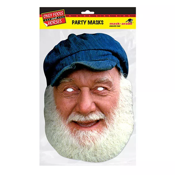 Uncle Albert Party Mask - Only Fools Horses Face Card A4 Fancy Dress Mask-Arade