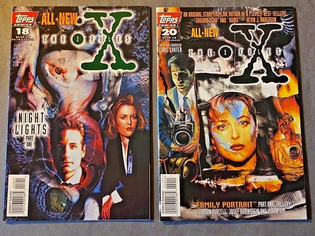 The X Files Vol. 1 Issues No. 18 & 20 Mint Condition Topps Comics